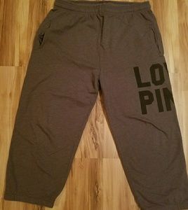 Grey PINK Victoria's Secret Capri Sweatpants